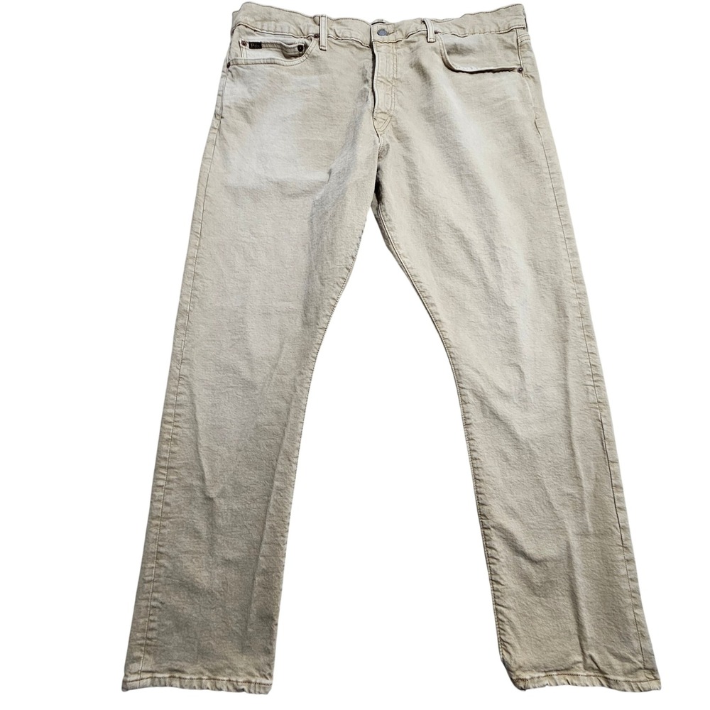 Polo‎ Ralph Lauren Straight Leg Pants Mens 40x30 Tan Khaki Authentic Denim Goods